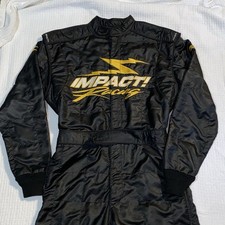 Vintage IMPACT IMPACT! Racing Black Full Body Suit Men's Medium Made in USA