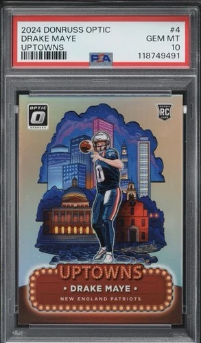 2024 Panini Donruss Optic - Uptowns Drake Maye PSA 10 🚨❗️CHASE PACK❗️🚨