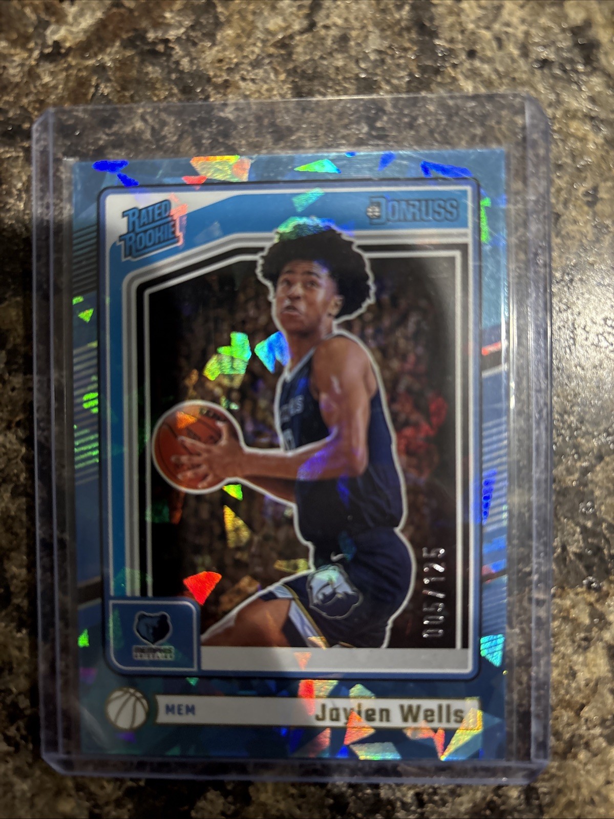 2024-25 Panini Donruss - Rated Rookie Jaylen Wells #245 Crystals /125 (RC)