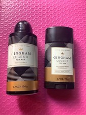 Bath  Body Works MEN  S GINGHAM LEGEND BODY DEODORANT AND BODY SPRAY