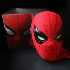 Spider-Man Mask Moving Arachnid Eyes Chin Control Eyes Helmet Masks Props Gift