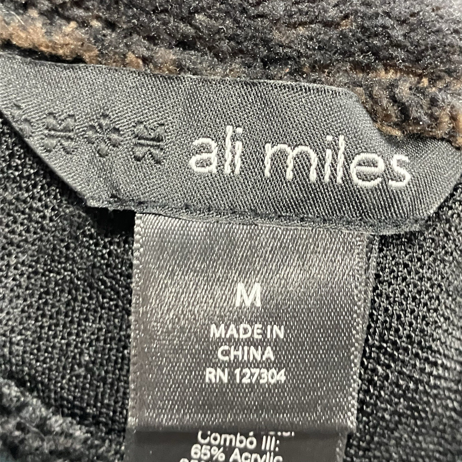 Ali Miles Patchwork Button Jacket Women’s Size Me… - image 4