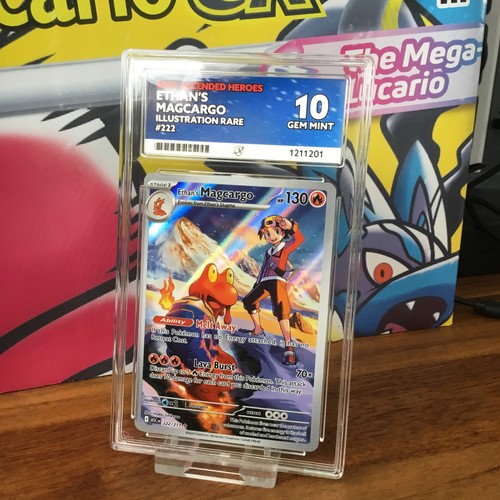 Ethan's Magcargo graded ACE 10 for sale on eBay