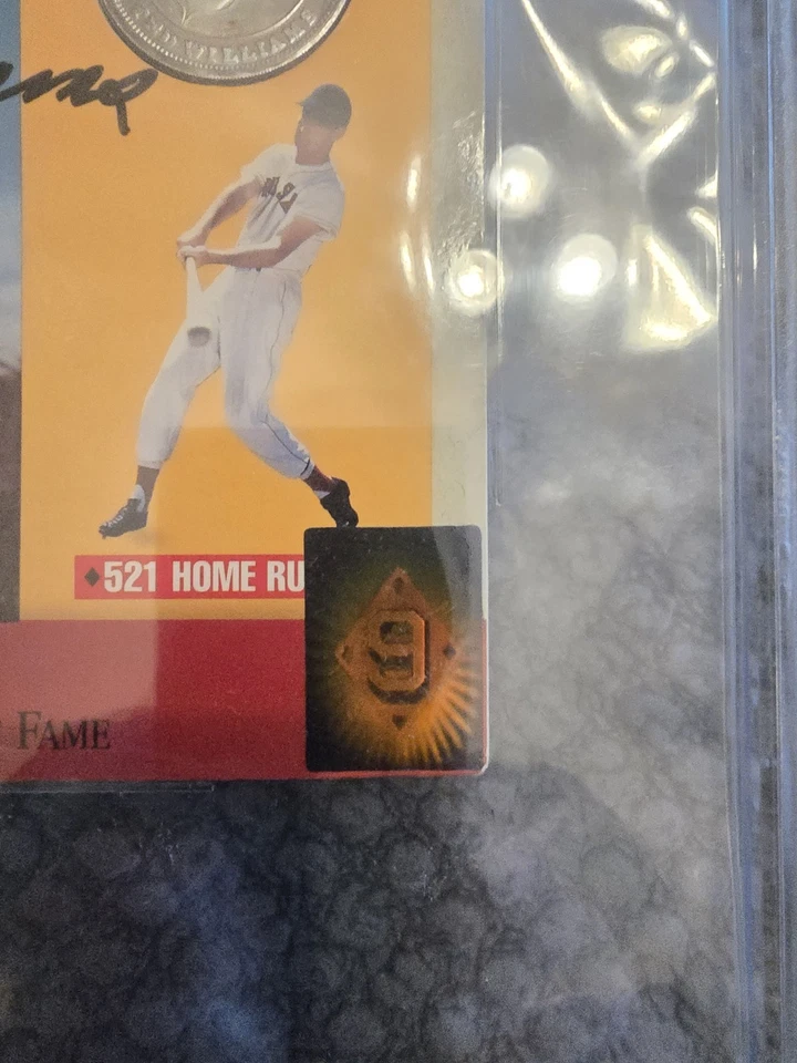 Ted Williams Autographed 1990 Cooperstown Commemorative 500 Club Coin BGS. - Image 4 of 4