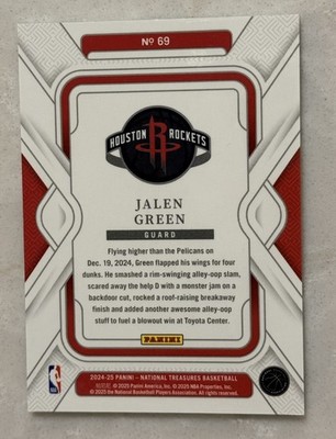 2024-25 Panini National Treasures - Jalen Green #69 Blue /25 | eBay
