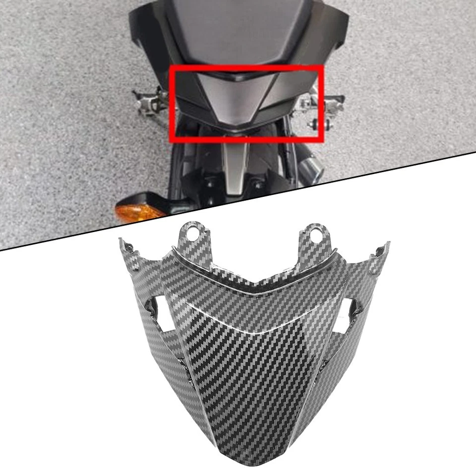 Cubierta de capó de carenado trasero de fibra de carbono para HONDA CB500F CBR500R 2016-2018 Foto 3 de 4