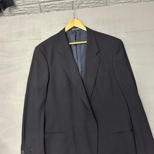 Giorgio Armani Le Collezioni Mens Black Wool Blazer Made in Italy Saks Fifth