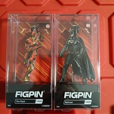 2x Figpin The Flash & Batman 1498 1499