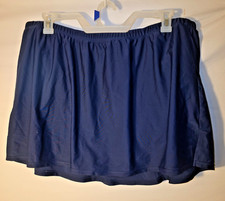 Swimsuits For All Women's Plus 26W 26 3X Navy Swimskirt Swimsuit Bottoms Skirt