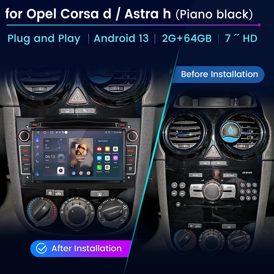 For Vauxhall Corsa 2006-2014 100% PLUG & PLAY Apple Carplay Car Stereo Upgrade - Image 2 of 4