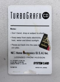 TG16 Turbografx 16 Cd Dual Console NEC System Card 5 - Console Only No Extras.