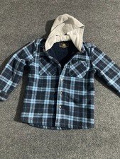 Freedom Foundry Boy's Jacket Small 7-8 Sherpa Fleece Lined Shirt Jacket Plaid