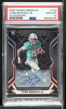 2020 Panini Obsidian Rookies 137/150 Lynn Bowden Jr #129 PSA 10 GEM MT Auto n0c