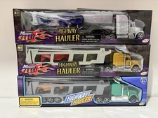 ANKYO Mighty Fleet Highway Hauler Set of 3 – Cars & Helicopter Carriers - New