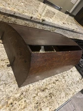 OLD SINGER TREADLE SEWING MACHINE OAK WOOD CABINET BELLY BOTTOM PAN DUST COVER