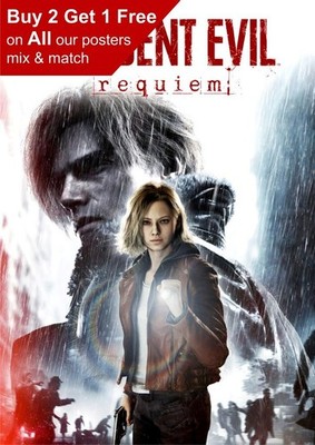 Resident Evil Requiem Spiel Poster A5 A4 A3 A2 A1