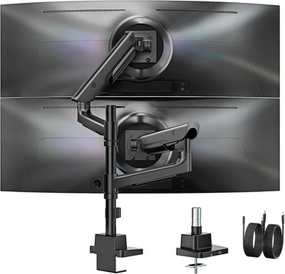 monTEK Monitor Halterung 2 Monitore für 17 bis 57 Zoll / bis 27KG