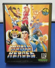 ADK World Heroes Neo Geo AES ROM Cartridge Fighting Game ALH-005 SNK 1992