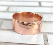 Hammered Jewelry Pure Copper Ring ,Simple Band Ring, Statement Ring All Size
