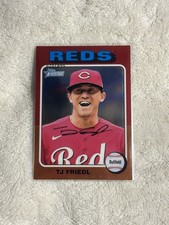 2024 Topps Heritage High Number - T.J. Friedl #336 Chrome /699