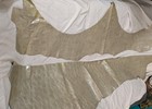 A Lot Of Two Pearlized Snakeskin Embossed pattern Leather Golden Remnants 2 lbs — photo 1