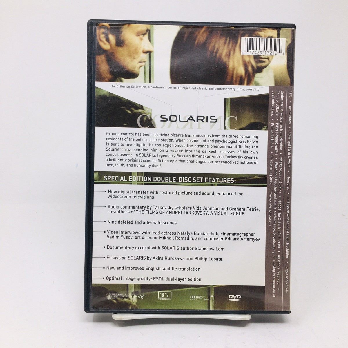 Solaris Criterion DVD Andrei Tarkovsky Russian Lng English Subs