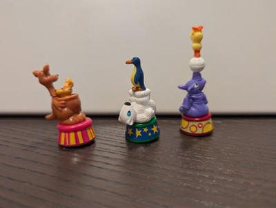 Kinder Surprise Circus Animals Vintage Moving Kangaroo Polar Bear Rhino 3x Lot