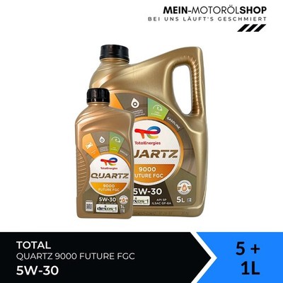Total Quartz 9000 Future FGC 5W-30 Fiat Ford Toyota Motoröl 5+1 Liter = 6 Liter