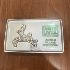 Department 56 Brite Lites Reindeer Lighted Village Accessory #5224-8 TESTED EUC