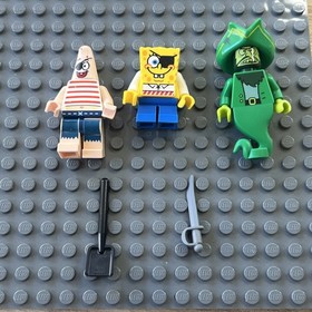 Lego The Flying Dutchman 3817 Minifigures Green Pirate Ghost SpongeBob Patrick