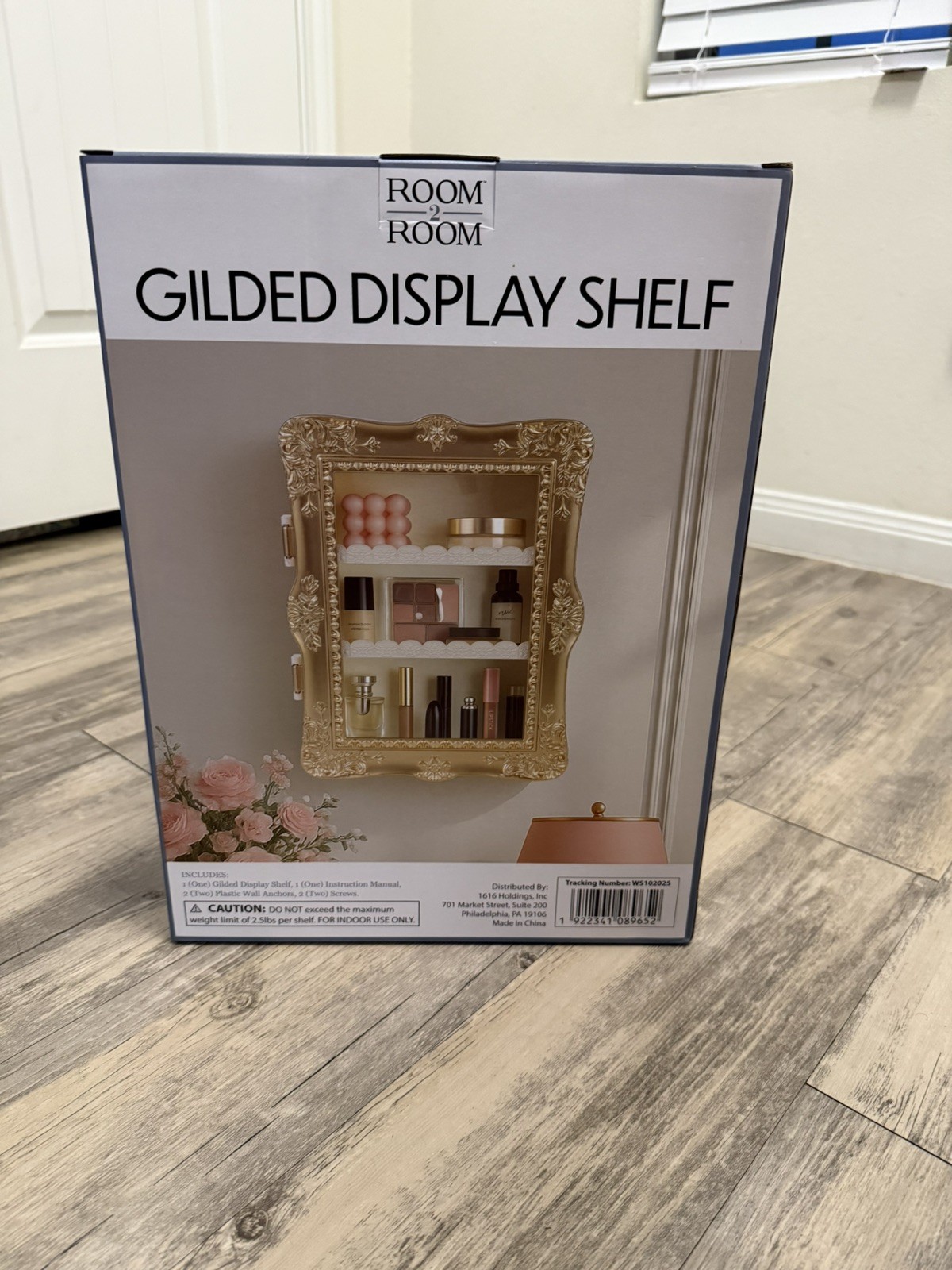 Gilded Display Shelf Five Below TikTok Viral Gold Brand New Room2Room