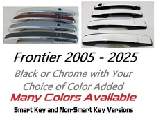 Black OR Chrome Door Handle Overlays Fits 2005-2025 Nissan Frontier U PICK CLR