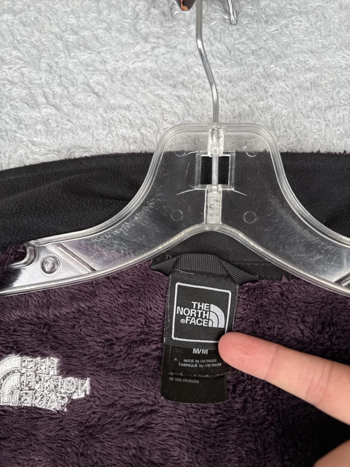 The North Face Fleece Jacket Womens Medium Purple Osito Full Zip High Pile Soft - Image 3 of 4