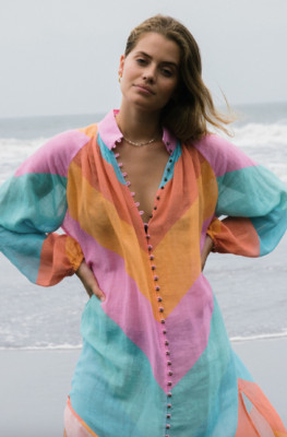 Tigerlily Kaleho Lorena Maxi Dress Size AU 12/US 8 Rainbow BNWT
