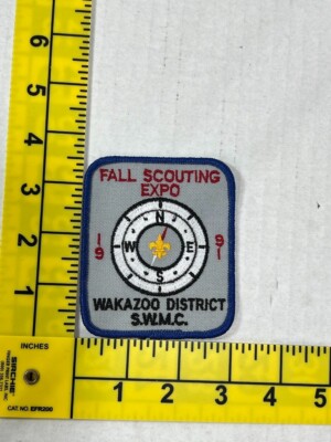 Fall Scouting Expo Wakazoo District S.W.M.C. 1991 BSA Boy Scout Patch