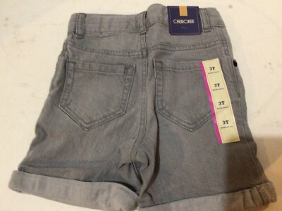 Cherokee Girls Gray Denim Shorts Size 3t