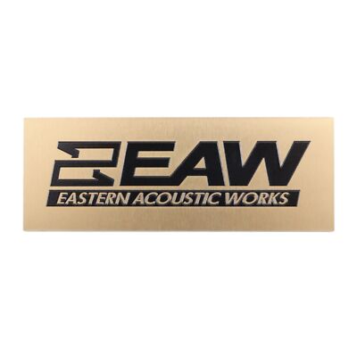 EAW Eastern Acoustic Works Speaker Custom Made Badge 