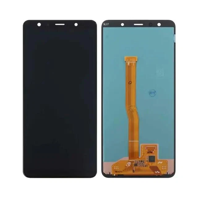 TOUCH SCREEN SCHERMO OLED PER SAMSUNG GALAXY A7 2018 SM-A750FN LCD DISPLAY FRAME - Immagine 2 di 2