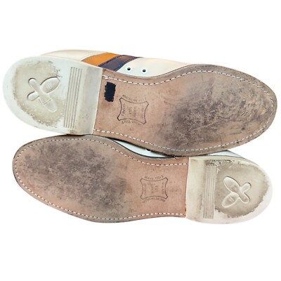 Vintage Striker Beige Split Toe Bowling Shoes Mens Size 10  display picture 1