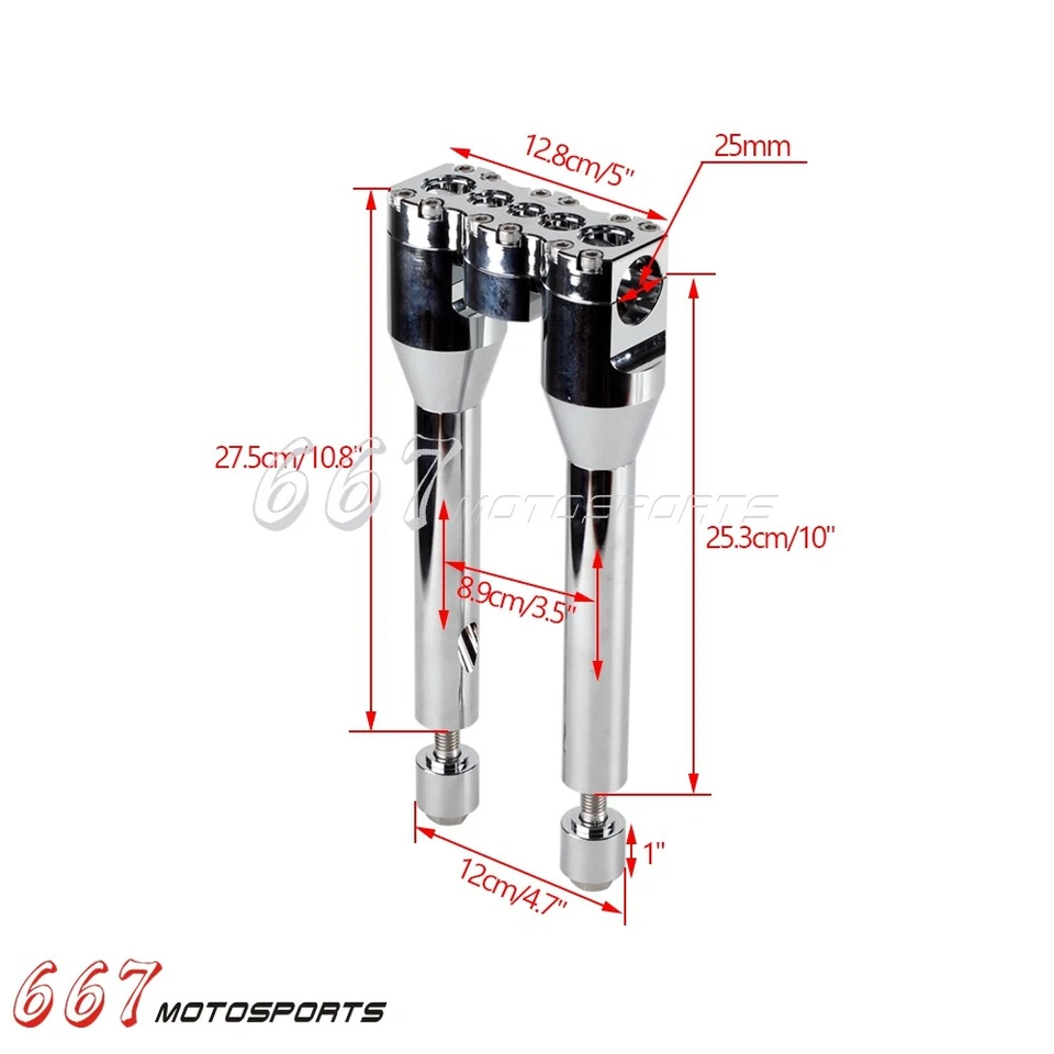 Para Harley Dyna Softail Low Rider Street Bob Sportster 1" Manillar + Kit Elevador Foto 4 de 4