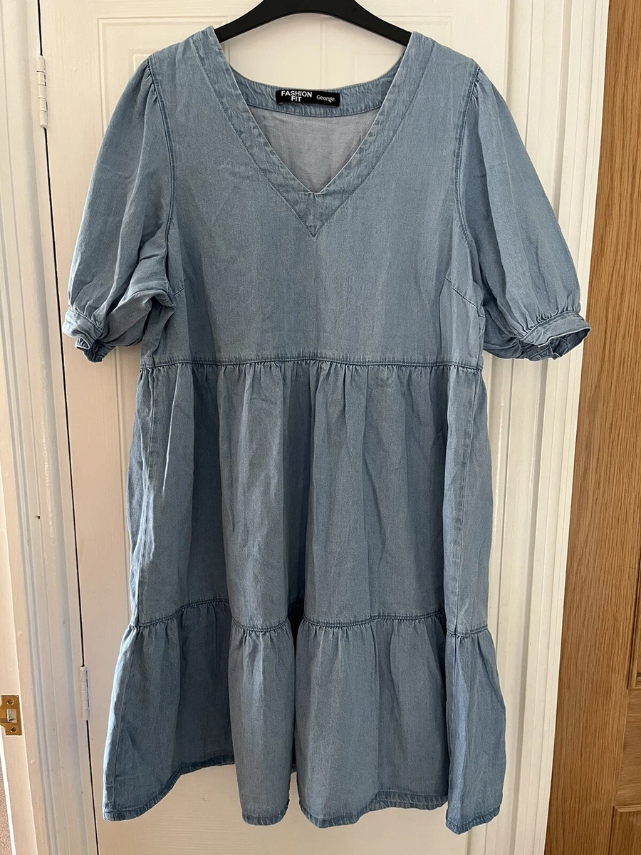 Women s George Asda Denim Dress Size 12