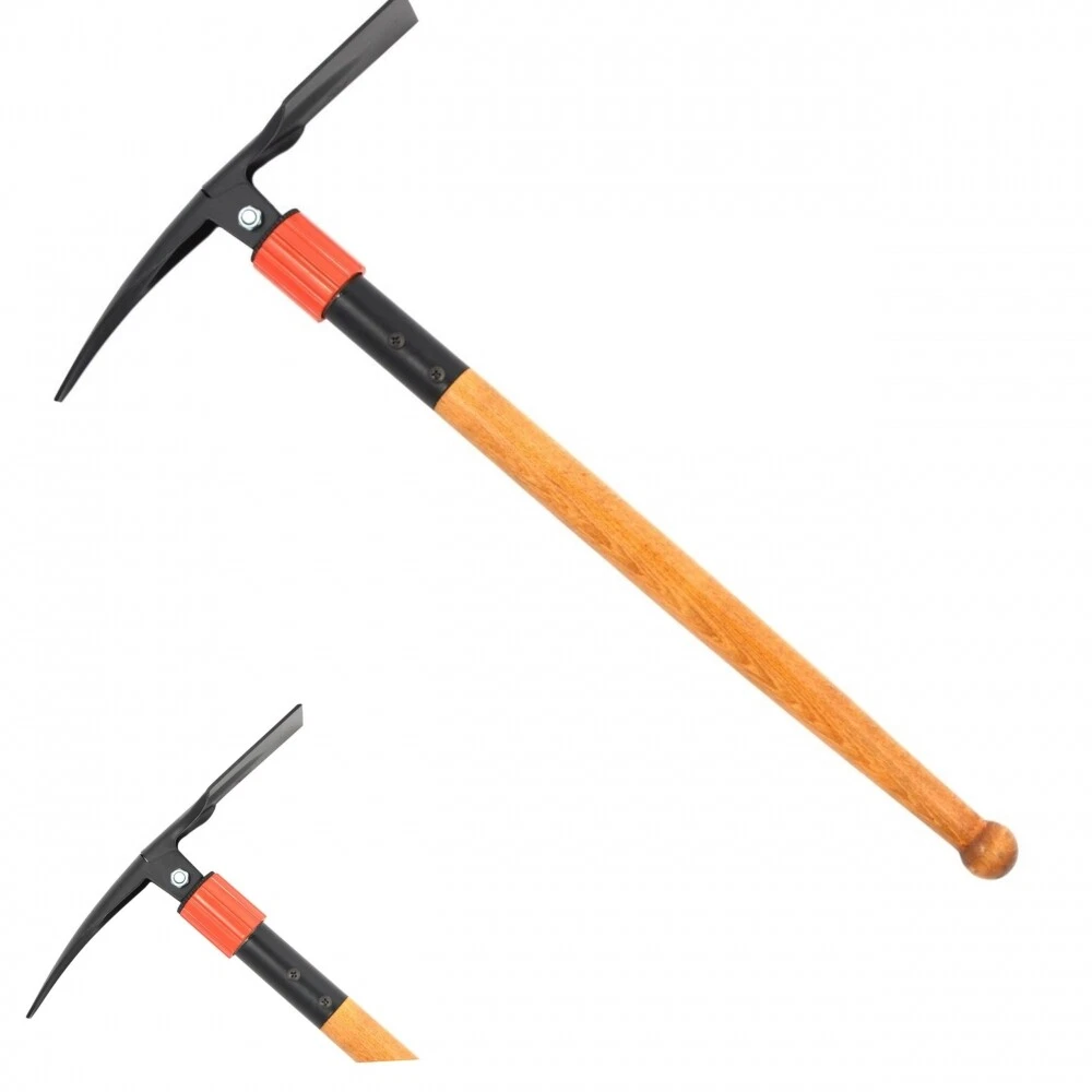 Bauster® Spitzhacke 1,5 Kg Mit Holzstiel Keilhaue Pickel Hacke