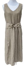 Womens JAX Maxi Dress 10 Sleeveless 4"w Belt 34" Long Tassels Rayon Canada