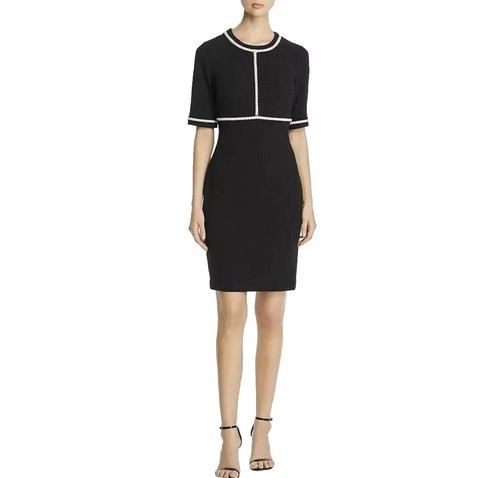 tropical dresses for beach Karl Lagerfeld Late 1980s Black Tuxedo Coat Dress – THE WAY WE WORE