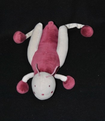 Peluche doudou criquet sauterelle DPAM Du Pareil Au Même mauve