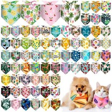 72 Packs Summer Bandanas for Dog Bulk Fruit Dog Bandanas Pet Bandanas Hawaiia...