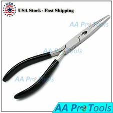 GRIP 6" Needle Nose Long Pliers Black Gripping Tools Wire Cutter Plier