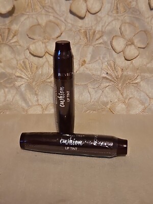 LOT OF 2-REVLON-KISS CUSHION-LIP TINT-270 WINE TRIP-0.15oz EACH-NEW/SEALED!