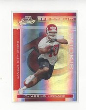 2006 Absolute Memorabilia Spectrum Gold #209 De'Arrius Howard Rookie Chiefs /25 