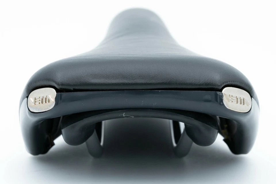 NOS VETTA TRANSVERSE AT SADDLE VINTAGE 90s SEAT MTB MOUNTAIN BIKE BLACK LEATHER - Image 3 of 4